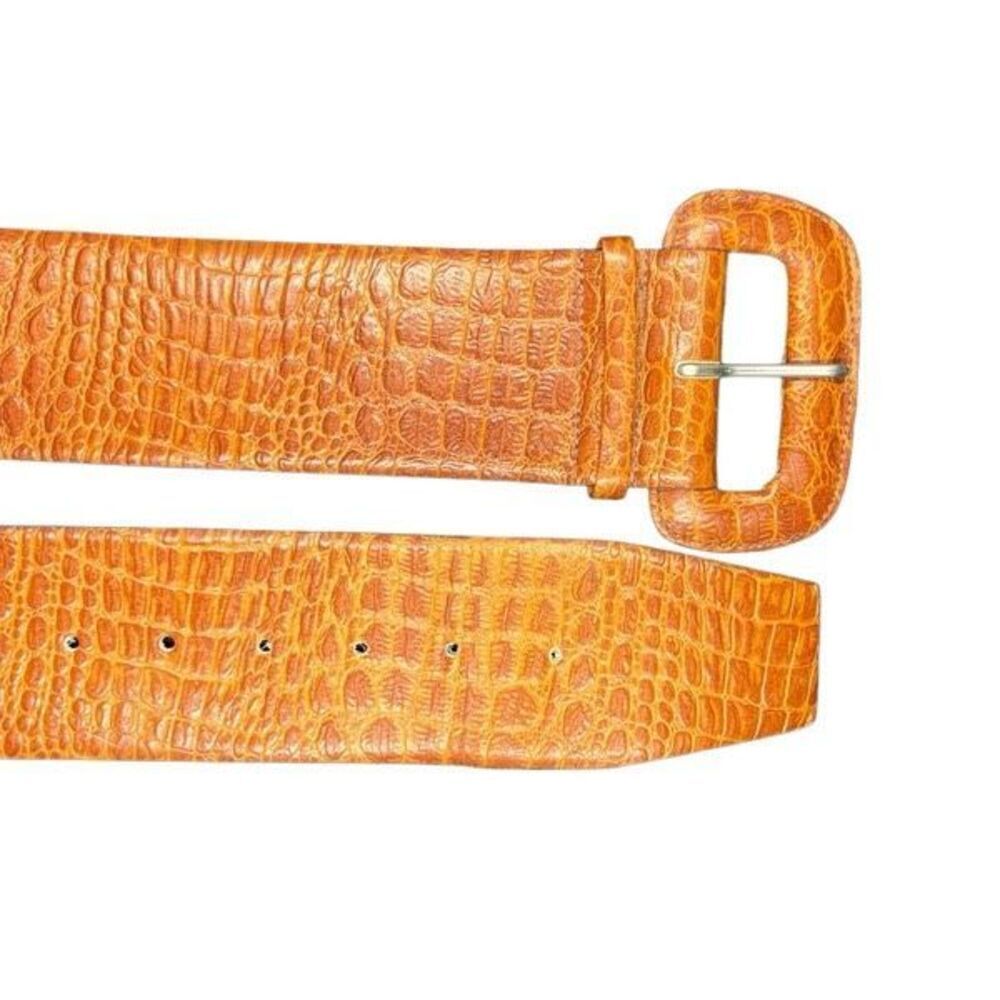 Vintage Fob Trading genuine leather wide belt